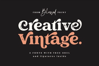 Inspire Projects with Vintage Creative Fonts