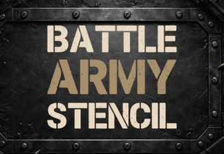 Battle Stencil Fonts for Graphic Design & Posters