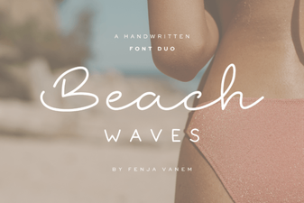 Beach Waves Duo: Fonts for Creative Projects