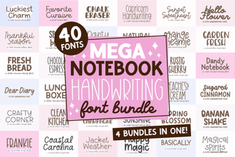 Creative Font Bundles for Handwriting & Digital Design
