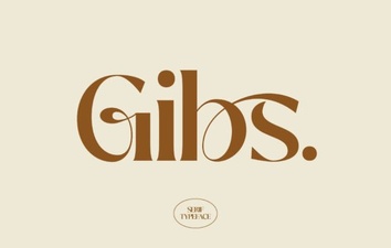 Gibs Font for Creative Typography Projects